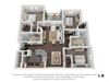One Bed One Bath C Floor Plan at Villas at Stone Oak Ranch, Texas, 78727 at Villas at Stone Oak Ranch, Texas